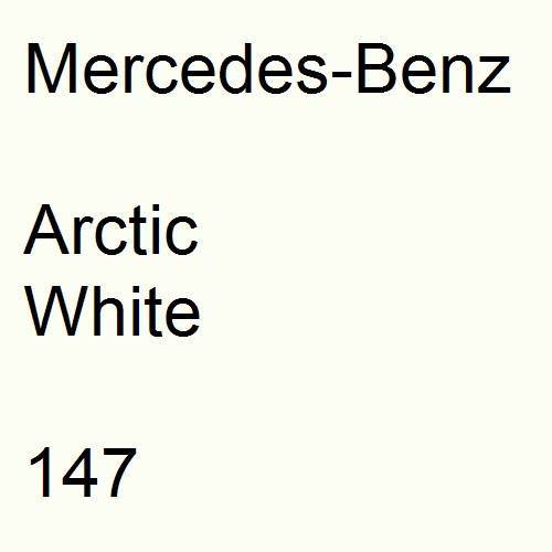 Mercedes-Benz, Arctic White, 147.